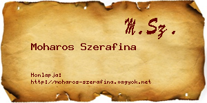 Moharos Szerafina névjegykártya